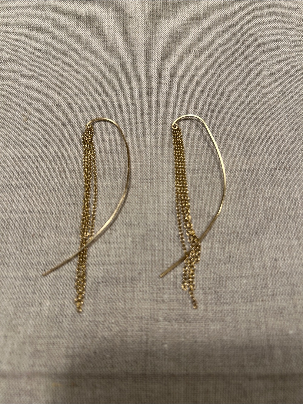 Delicate Gold Chain Drop Earrings - Women Jewelry